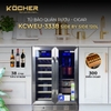 TỦ BẢO QUẢN RƯỢU - CIGAR SIDE BY SIDE KOCHER KCWEU-3338, DUNG TÍCH 120L, MÀU INOX