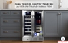 TỦ BẢO QUẢN RƯỢU - CIGAR SIDE BY SIDE KOCHER KCWEU-3338, DUNG TÍCH 120L, MÀU INOX