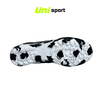 Giày Đá Banh Bata Warrior Ráp Đế Rằn Ri Trắng Đen TF