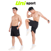 Quần Short Lửng 2 Lớp Luves LVWPHM0002 Đen