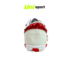Giày Đá Banh Bata Warrior Ráp Đế Rằn Ri Trắng Đỏ TF