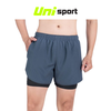 Quần Short Thể Thao 2 Lớp Just Play Breeze Xám