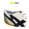 Giày Đá Banh Futsal Bata Warrior Đế IC - Trắng Tím