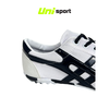 Giày Đá Banh Bata Warrior Ráp Đế Rằn Ri Trắng Đen TF