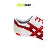 Giày Đá Banh Bata Warrior Ráp Đế Rằn Ri Trắng Đỏ TF