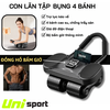 Tập Bụng 2 Bánh Lớn Trợ Lực Có Đồng Hồ
