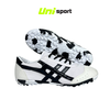Giày Đá Banh Bata Warrior Ráp Đế Rằn Ri Trắng Đen TF