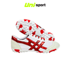 Giày Đá Banh Bata Warrior Ráp Đế Rằn Ri Trắng Đỏ TF