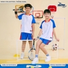 Áo Đá Banh Trẻ Em Beyono T01 Nora Trắng Xanh