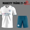 Áo Mancity Trẻ Em Trắng | Áo đá banh Mancity trẻ em trắng