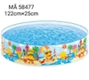 Phao hồ bơi tròn 1m22*25 Intex 58477 (Hồ dựng)