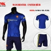 Áo Đá Bóng M.U Xanh Bích 21/22 | Áo Manchester united 2022