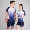 Áo Đá Bóng Riki Gem Trắng/Xanh Đen