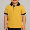 Mẫu Áo Polo Guni Basic 01 Trẻ em - Chân cổ sơ mi - Tay bo/tay xuông