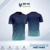 Áo Chạy Bộ Gunix Run 24 Xanh Đậm Phối Thiên Thanh