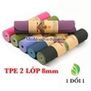 Thảm Yoga 8mm 2 Lớp Thường (Không Túi)