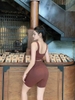 Set Đồ Gym Nữ Ngố Nâu