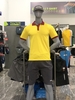 Áo Polo Guni CSPL -Vàng Phối Cổ Đỏ Đô