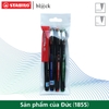 bo-4-but-bi-ky-stabilo-bl-ck-blkm-1-0mm-xanh-do-den-xanh-la
