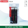bo-5-but-bi-ky-stabilo-bl-ck-blkf-0-7mm-xanh-do-den-xanh-la-tim