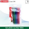 bo-6-but-bi-stabilo-liner-bp308f-xanh-do-den-xanh-la-hong-tim