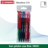 bo-5-cay-but-bi-bam-stabilo-marathon-318f-mau-xanh-do-den-hong-xanh-la