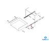 Ray bi không giảm chấn 3 tầng 3-Fold ball bearing slides