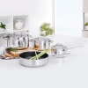 Bộ nồi Inox liền khối Elmich Trimax Eco EL-8004 Size 18,20,26 Chảo 26Cm