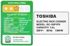 Nồi cơm điện cao tần Toshiba 1.8 lít RC-18IP1PV
