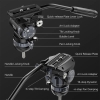 Đầu Fluid head chuyên nghiệp VideoFast Heavy Duty Ulanzi T045 chính hãng