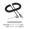 Cáp dây lò xo rút gọn truyền tín hiệu cho máy ảnh 4K60P Micro HDMI ra HDMI 2.0 0.5m kéo dài 2.4M HLAD24S