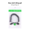 Cáp dây lò xo truyền tín hiệu cho máy ảnh 4K60P Micro HDMI ra HDMI 2.0 ra màn hình phụ hoặc máy tính HLAD1