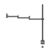Stand kẹp bàn Ulanzi M515 tay ARM 3 đoản - Universal Desktop Overhead Stand