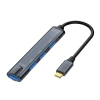 Hub adapter chuyển đổi từ cổng Type-C ra cổng USB 3.0 và 3 cổng USB 2.0 Jinghua kết nối đa thiết bị dễ dàng HL659