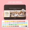 Bộ bút chì màu nước Deli cao cấp 24/36/48/72 Màu - Deli Colored Water Pencils (Hộp thiếc) tùy chọn số lượng khi đặt hàng