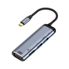 [Hub Adapter hỗ trợ chip M1 M2 Apple] USB Type-C 3.1 thunderbolt 3/4 ra cổng HDMI/VGA/USB/PD100W HL347