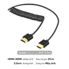 Cáp dây lò xo truyền tín hiệu cho máy ảnh 4K60P Mini HDMI ra HDMI 2.0 ra màn hình phụ hoặc Dektop HLAC1