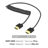 Cáp dây lò xo truyền tín hiệu cho máy ảnh 4K60P Micro HDMI ra HDMI 2.0 ra màn hình phụ hoặc máy tính HLAD1