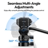 Đầu Tripod Ulanzi U190 II Uka Fluid Head đế tháo lắp nhanh cho máy ảnh DSLR tải trọng 4KG