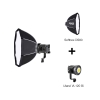 Softbox tháo lắp nhanh Ulanzi Fold DS80 80cm ngàm Bowen L069 chính hãng