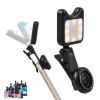 Bộ lens kit livestream Apexel APL 3663FL - Lens 15X Marco và Đèn Flash lấp lánh điều chỉnh cường độ