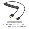 Cáp dây lò xo truyền tín hiệu cho máy ảnh 4K60P HDMI 2.0 ra màn hình phụ hoặc máy tính