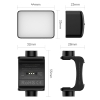 Đèn Ulanzi LM06 hỗ trợ từ tính kép xoay 360 độ dành cho camera hành động DJI OSMO Pocket 3/4 chính hãng