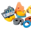 Bộ đồ chơi ghép gỗ sáng tạo cho bé Montessori HL793 - Câu cá, ghép số bằng nam châm 63 chi tiết