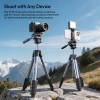 Ulanzi TT39 tripod siêu nhẹ tích hợp sẵn ngàm kẹp và túi đựng tải 3Kg Cao Max 155cm chính hãng