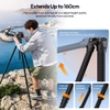 Chân máy Ulanzi TZ01 chất liệu sợi carbon trọng lượng nhẹ kèm tấm đế tháo nhanh và kẹp điện thoại