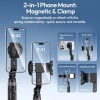 Gậy selfie mini Ulanzi TT86 tích hợp kẹp và kết nối từ tính dành cho điện thoại đi kèm nút bấm bluetooth chính hãng