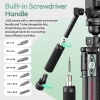 Ulanzi JJ06 Chân máy du lịch Travel Tripod Carbon Fiber / Cột giữa 2 phần chính hãng