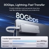 Ulanzi DT580 đầu đọc thẻ SSD M.2 NVMe 80Gbps với tích hợp quạt làm mát dành cho SSD M.2 M-Key / B & M Key 2280
