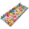 Bộ đồ chơi ghép gỗ sáng tạo cho bé Montessori HL793 - Câu cá, ghép số bằng nam châm 63 chi tiết